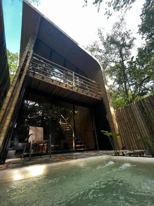 Cabana De Bambu En La Selva Palenque Ngoại thất bức ảnh